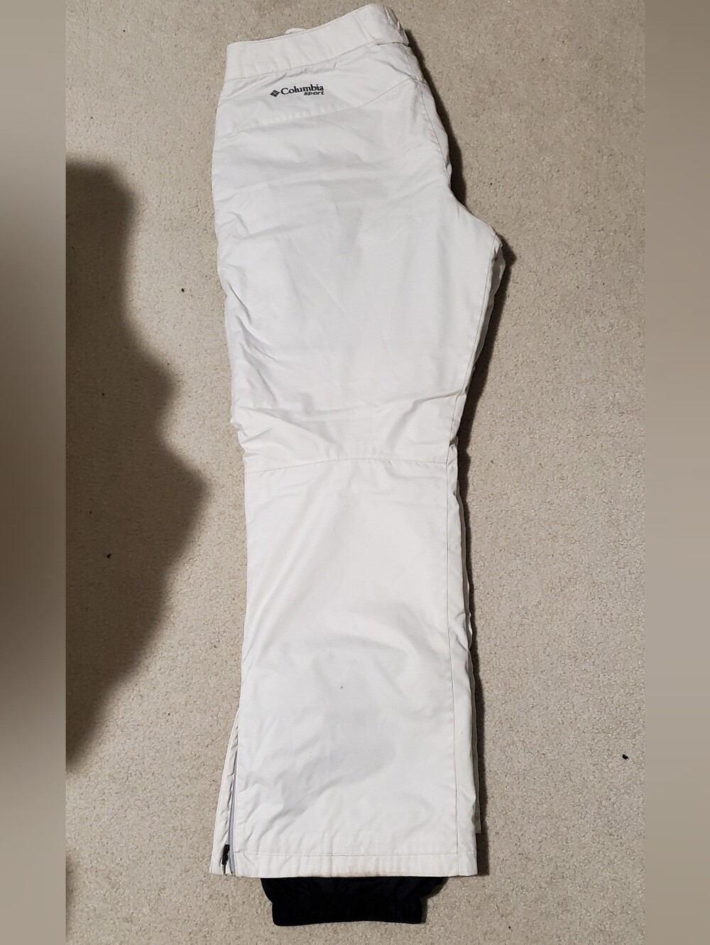 Columbia White Insulated Ski Pants
